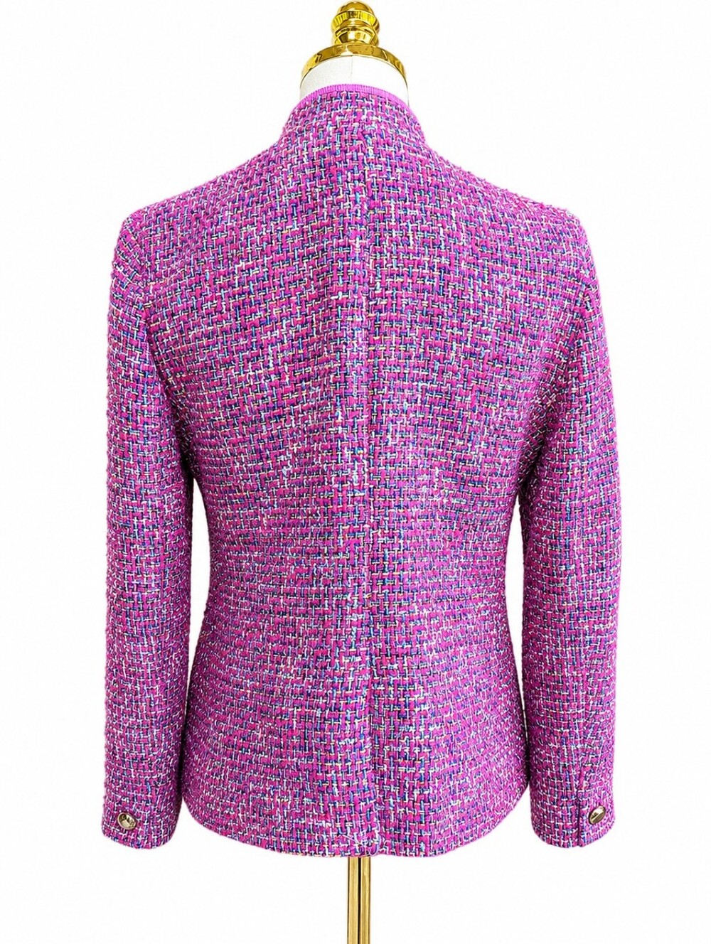 J.Crew NWT Italian Tweed Lady Jacket Blazer Pink Multicolor Size 8 - Picture 5 of 6
